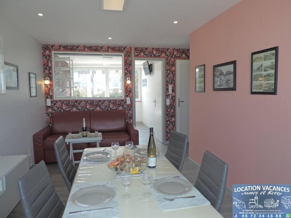 Esplanade Front De Mer 109 1Er Etage Lit Fait Wifi Taxe De Sejour Incluse Le Treport Bagian luar foto